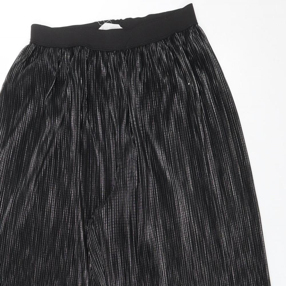 H&M Girls Black  Polyester  Trousers Size 12 Years  Regular