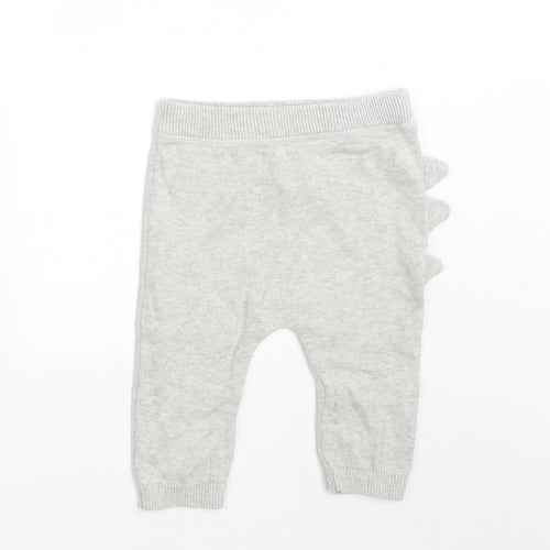 TU Baby Grey  Cotton  Trousers Size 3-6 Months