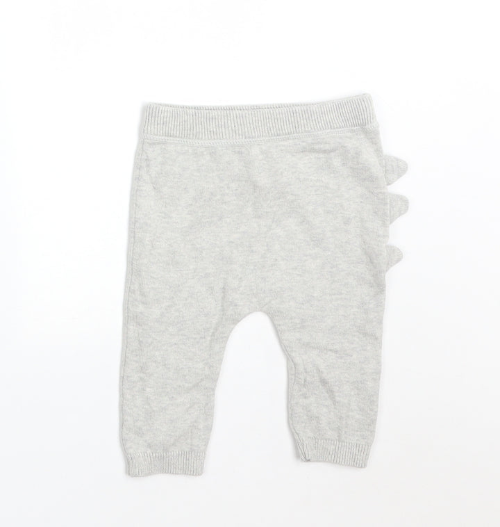 TU Baby Grey Cotton Trousers Size 3-6 Months