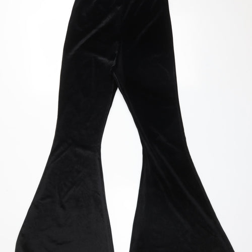 ROKOKO Womens Black  Polyester  Trousers Size 10 L32 in Regular