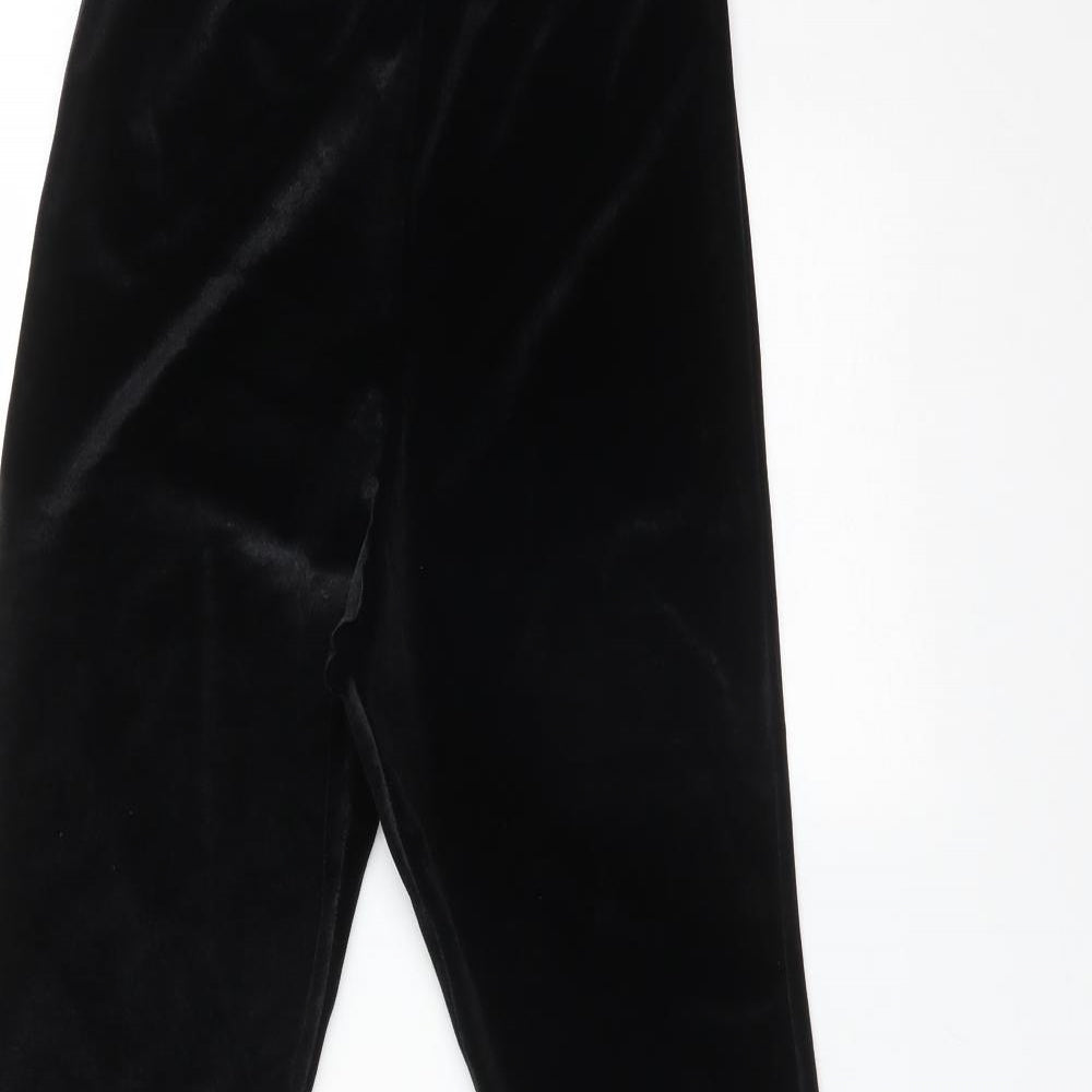 ROKOKO Womens Black  Polyester  Trousers Size 10 L32 in Regular