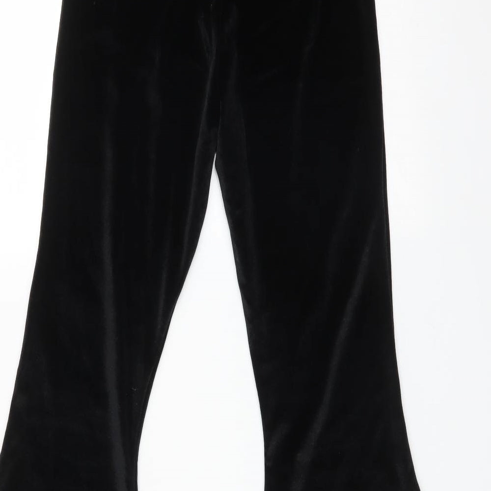 ROKOKO Womens Black  Polyester  Trousers Size 10 L32 in Regular