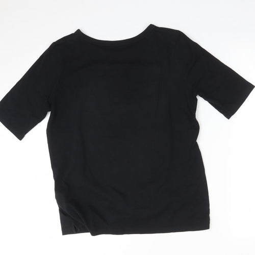 Calvin Klein Mens Black  Cotton  T-Shirt Size S Round Neck  - CALVIN KLEIN JEANS NEW YORK