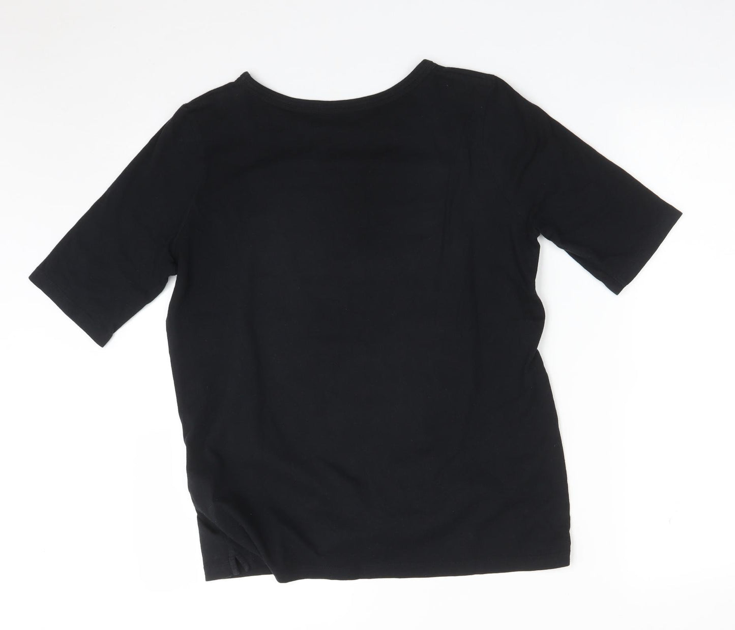Calvin Klein Mens Black  Cotton  T-Shirt Size S Round Neck  - CALVIN KLEIN JEANS NEW YORK