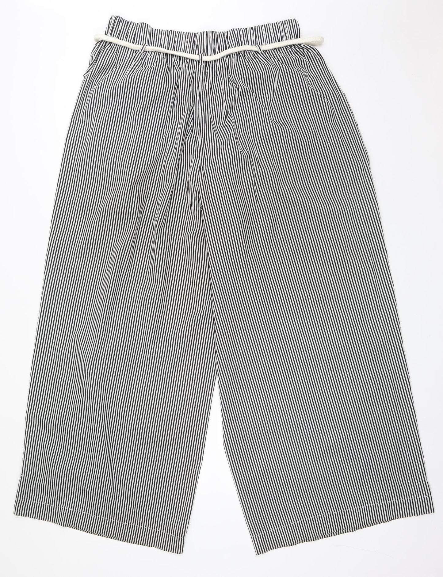 Zara Womens Multicoloured Striped   Trousers Size L L28 in Regular
