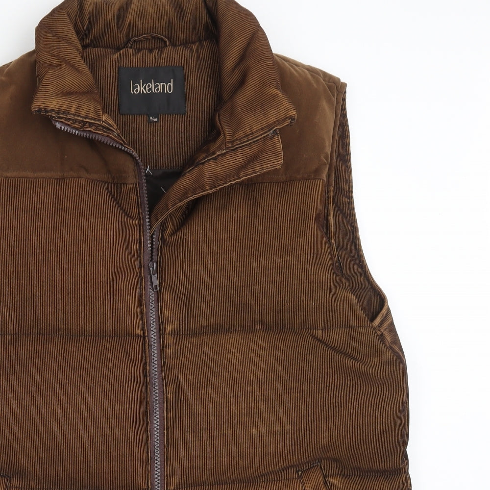 Lakeland Mens Multicoloured Striped  Gilet Coat Size M