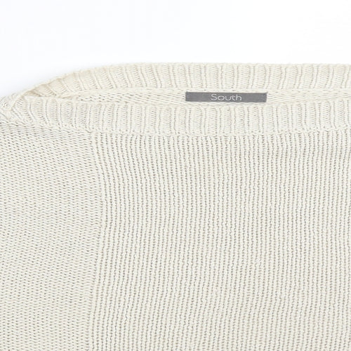South Womens Beige  Acrylic Basic T-Shirt Size 18 Round Neck