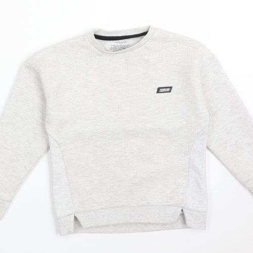 Primark Boys Grey Argyle/Diamond Polyester Pullover Sweatshirt Size 6-7 Years