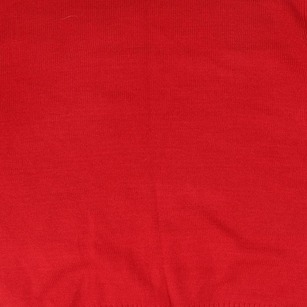 POLE NORD Mens Red  Acrylic Pullover Sweatshirt Size L   - ELF & SAFETY