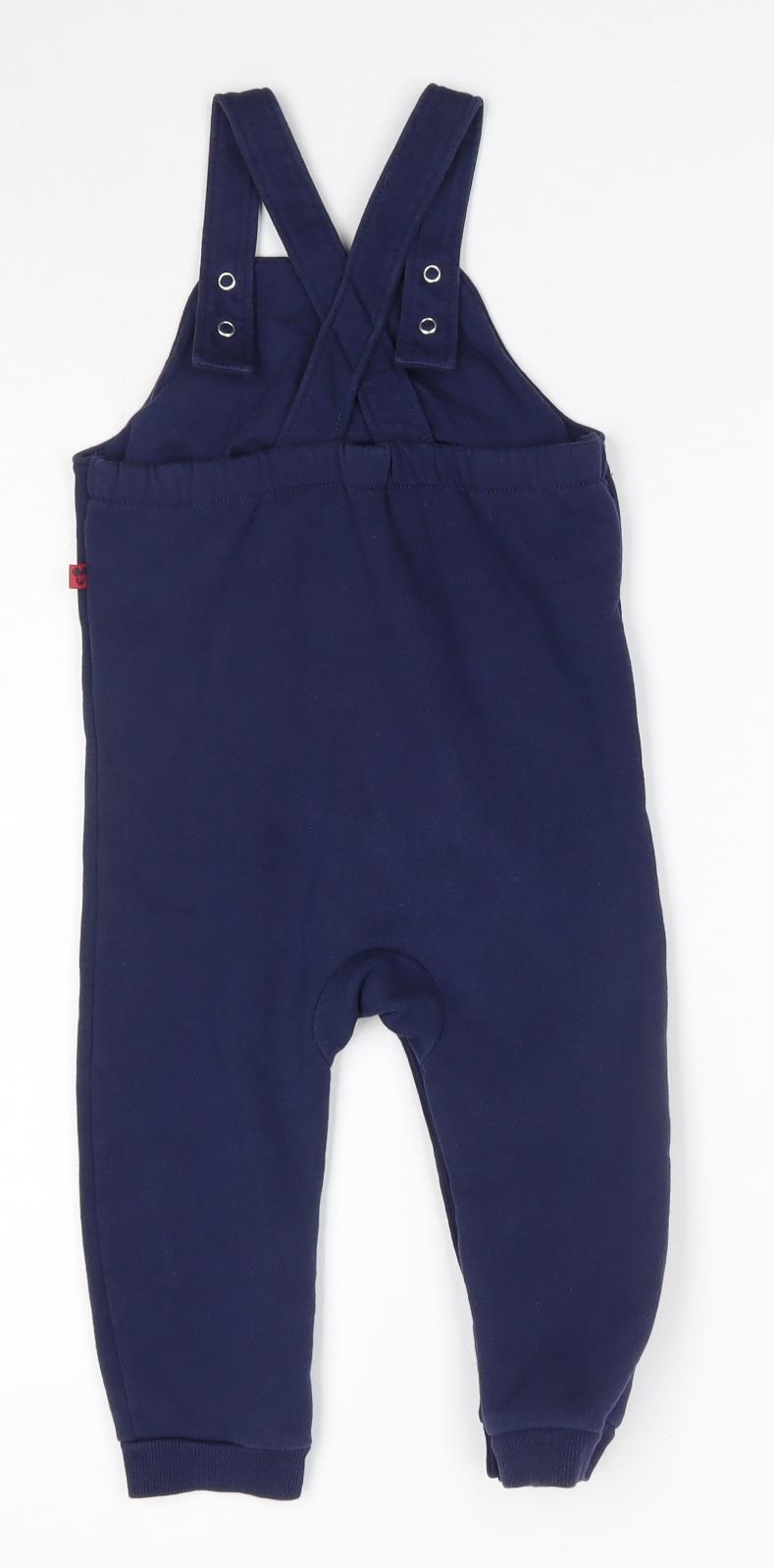 Disney Baby Blue  Cotton Dungaree One-Piece Size 18-24 Months   - Mickey Mouse
