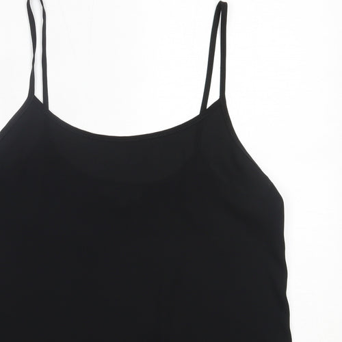 Matalan Womens Black  Polyester Camisole Blouse Size 10 Round Neck