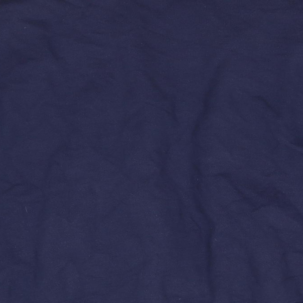 Burton Mens Blue Round Neck  Cotton Full Zip Jumper Size XL