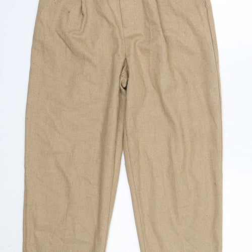 Light Before Dark Womens Brown  Wool Dress Pants Trousers Size M L25 in Regular