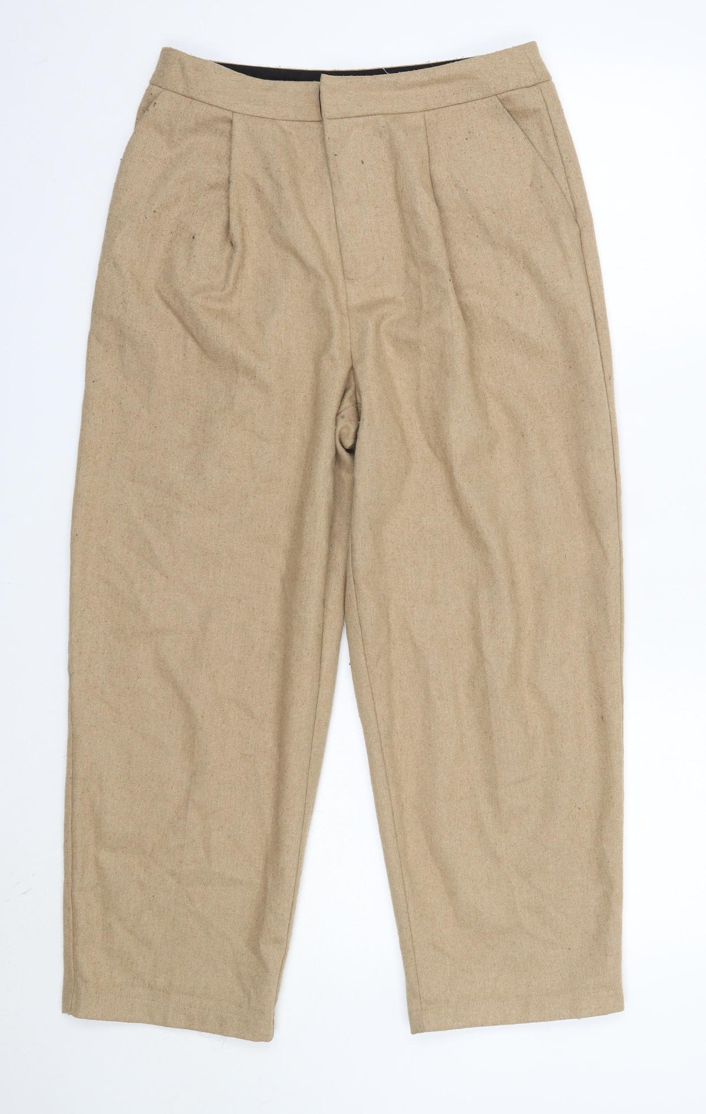 Light Before Dark Womens Brown  Wool Dress Pants Trousers Size M L25 in Regular