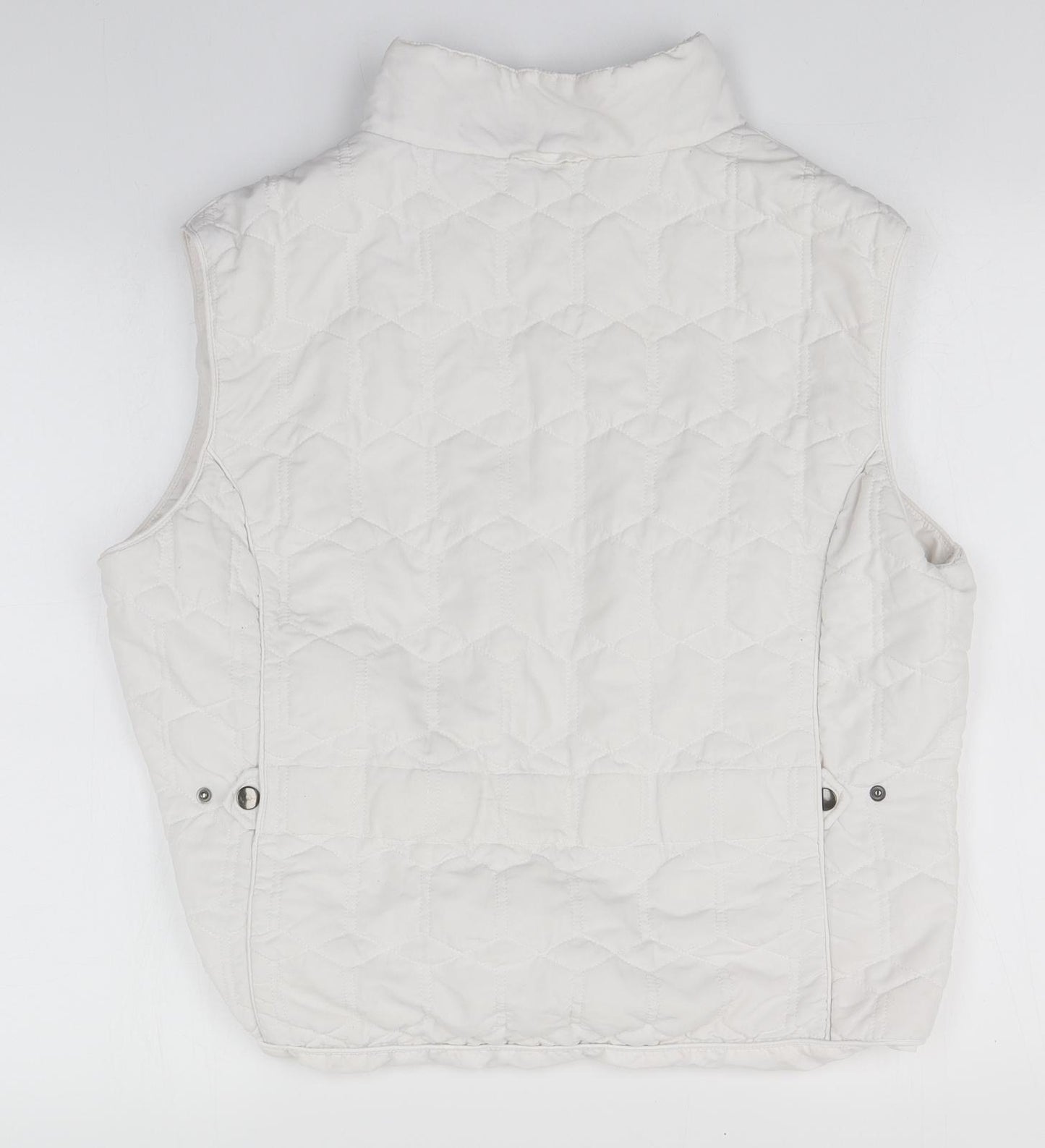 Preworn Womens White   Puffer Jacket Jacket Size 18
