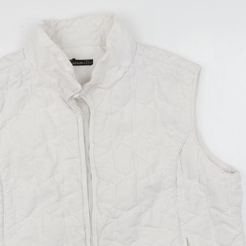Preworn Womens White   Puffer Jacket Jacket Size 18