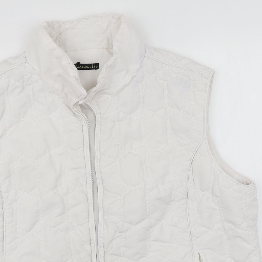 Preworn Womens White   Puffer Jacket Jacket Size 18