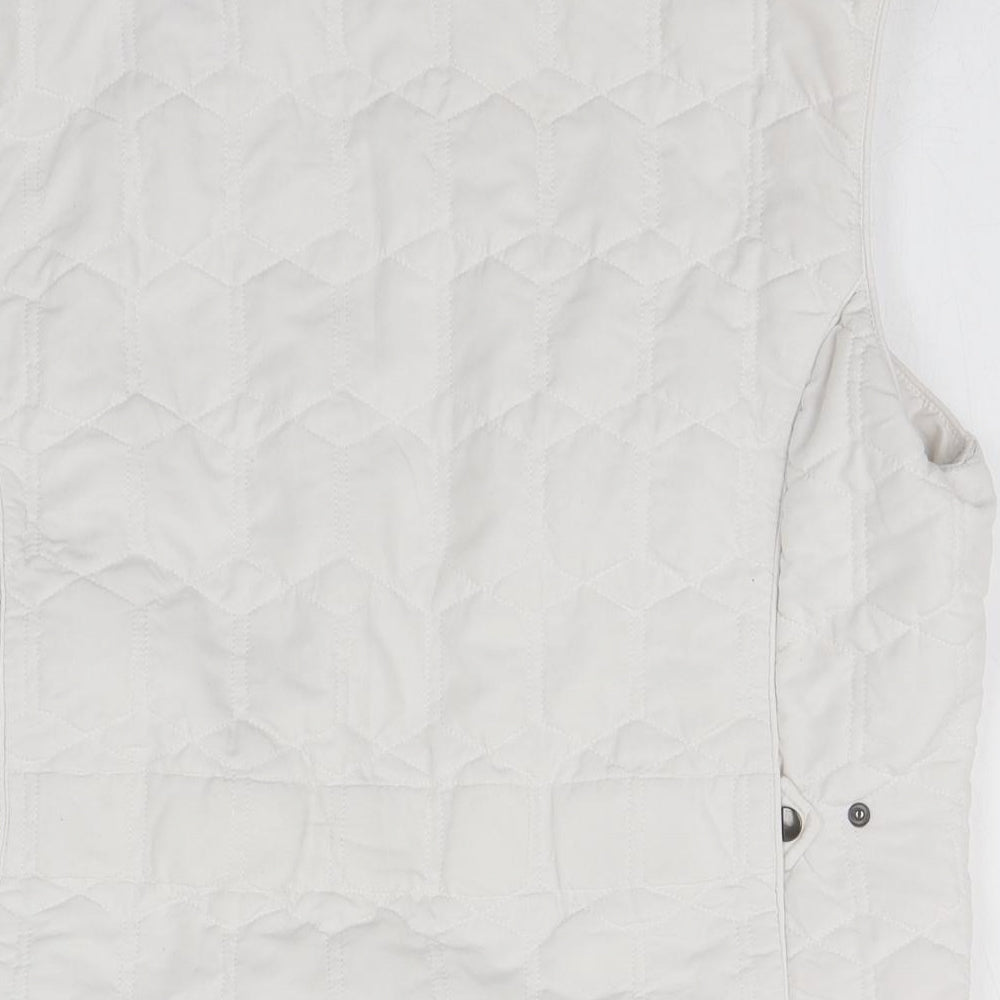 Preworn Womens White   Puffer Jacket Jacket Size 18