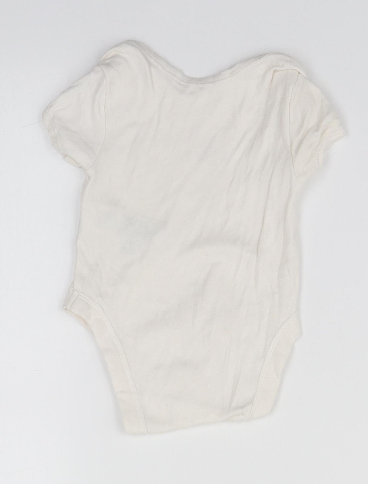 Primark Baby White  Cotton Babygrow One-Piece Size 0-3 Months   - My little Love