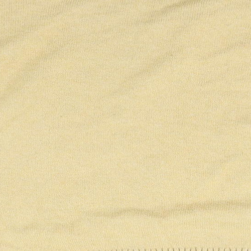 Papaya Womens Beige V-Neck  Polyester Pullover Jumper Size M