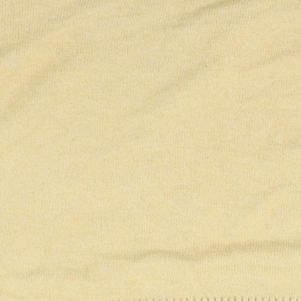 Papaya Womens Beige V-Neck  Polyester Pullover Jumper Size M