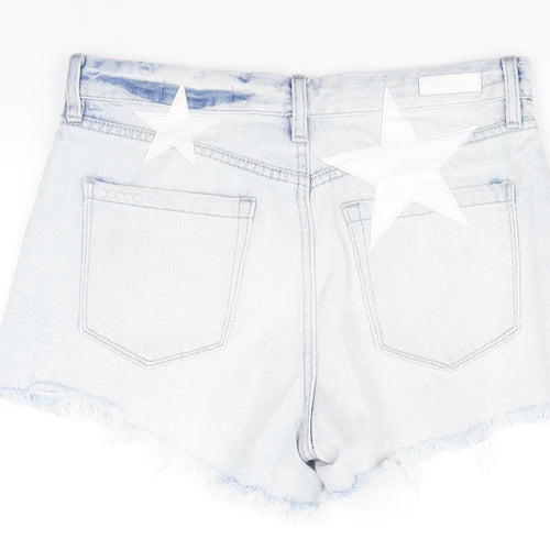 BLANKNYC Womens Blue  Cotton Hot Pants Shorts Size 28 in  Regular