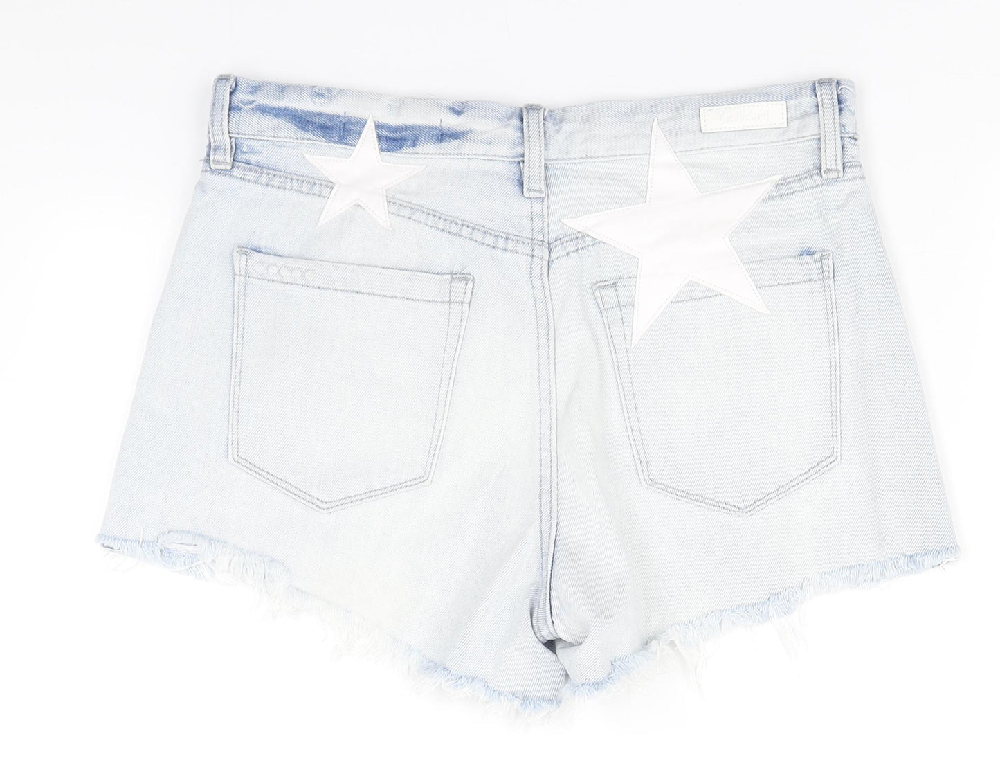 BLANKNYC Womens Blue  Cotton Hot Pants Shorts Size 28 in  Regular