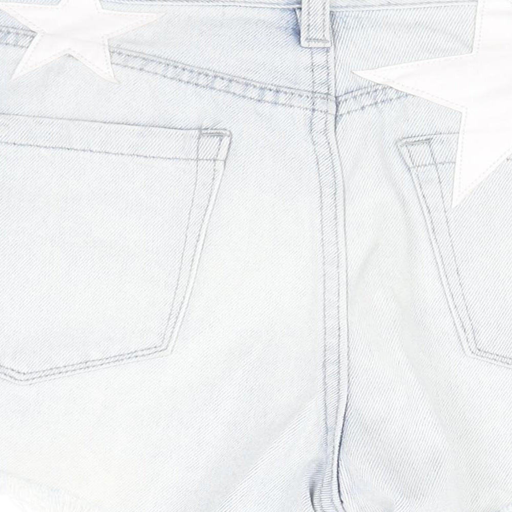 BLANKNYC Womens Blue  Cotton Hot Pants Shorts Size 28 in  Regular
