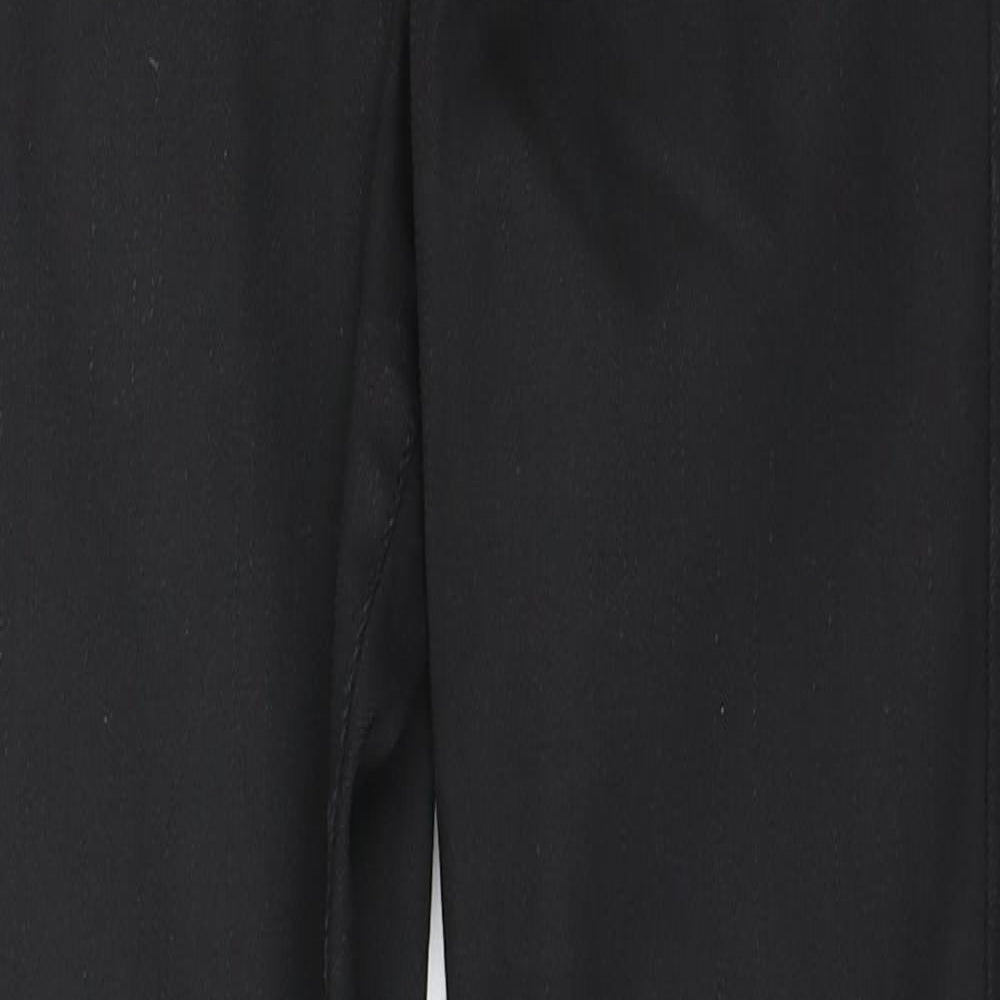 Topshop Womens Black  Cotton Trousers  Size 28 in L28 in Regular