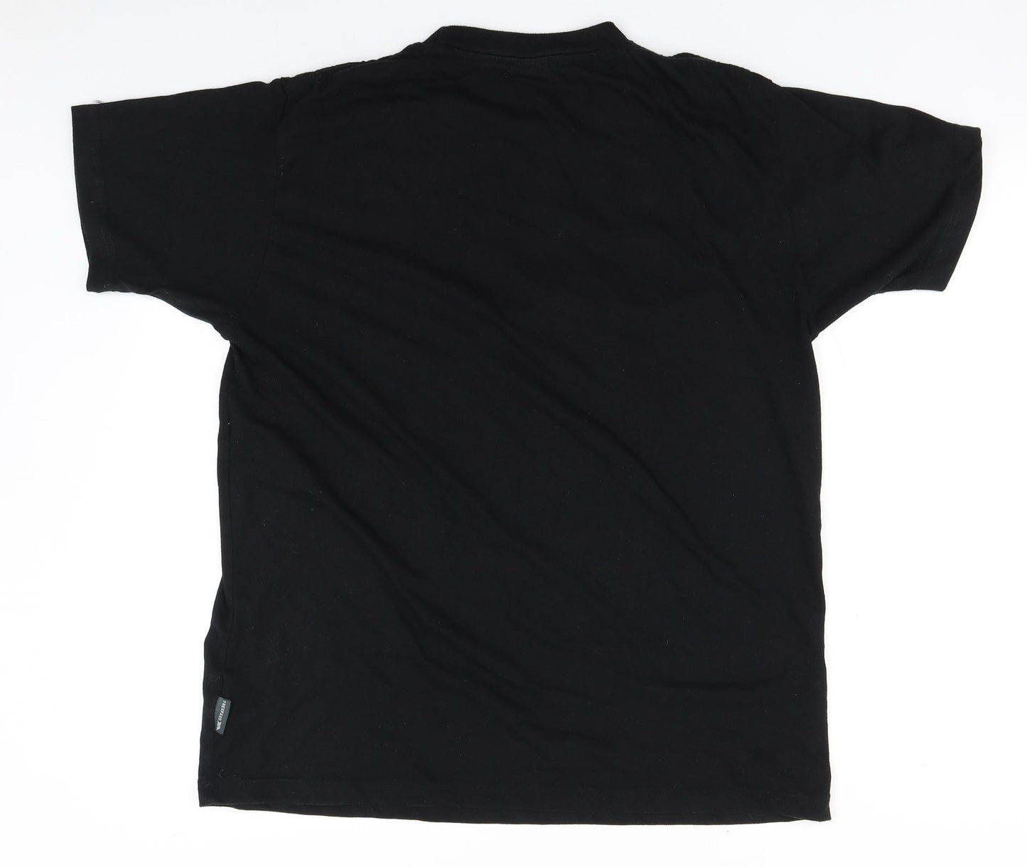 Trespass Mens Black  Polyester  T-Shirt Size L Round Neck