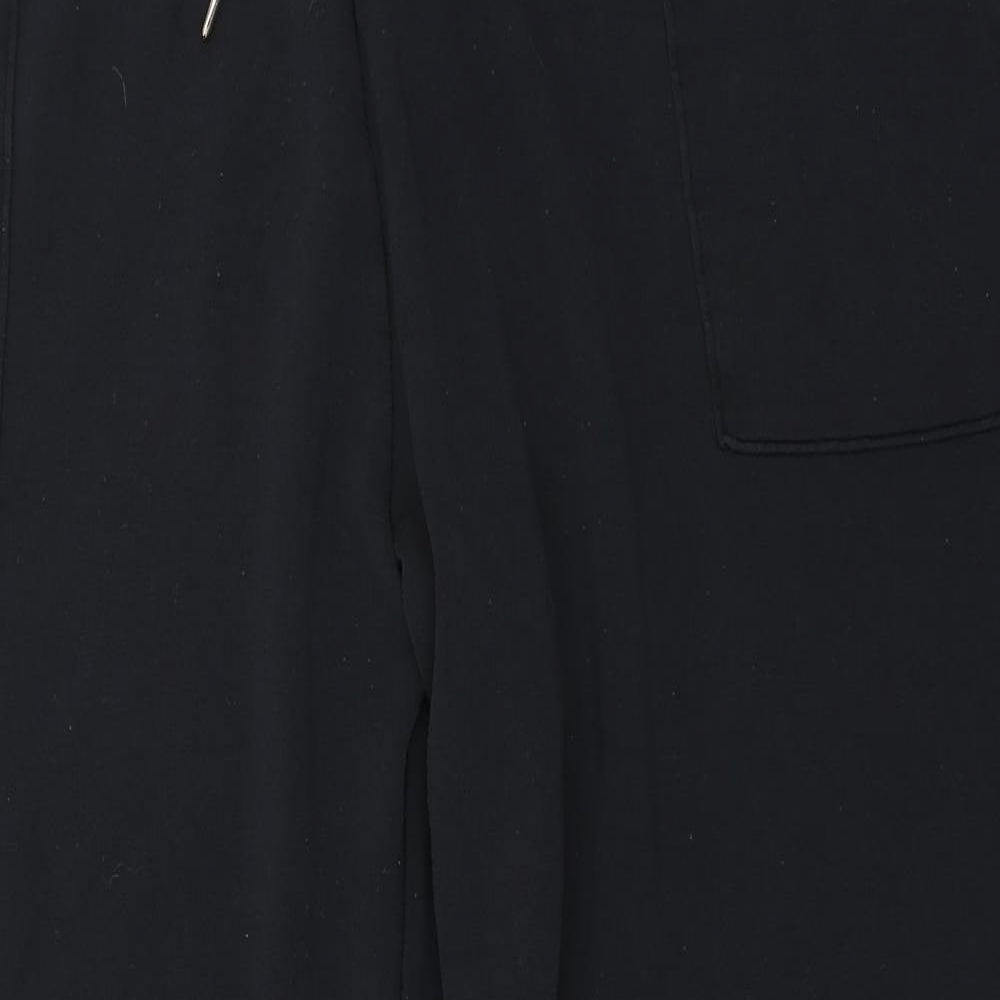 Marks and Spencer Womens Black  Viscose Sweatpants Trousers Size 22 L30 in Regular