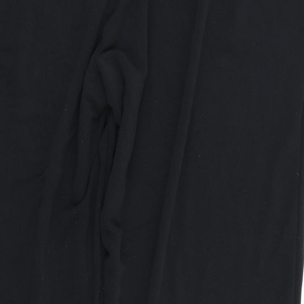 Marks and Spencer Womens Black  Viscose Sweatpants Trousers Size 22 L30 in Regular