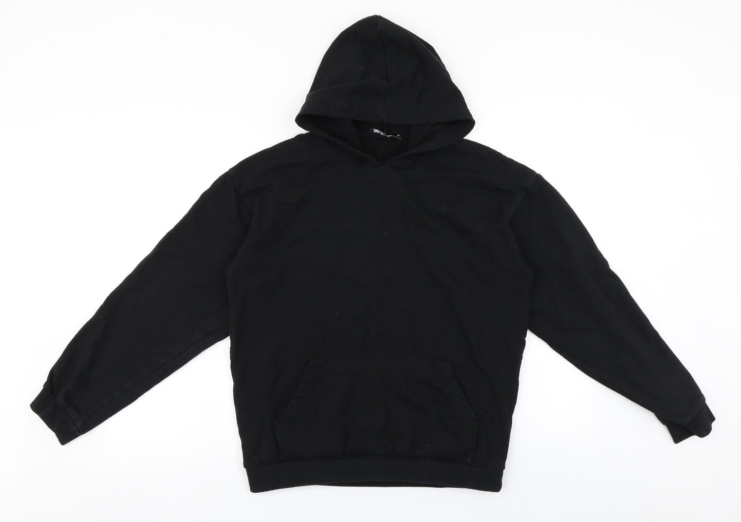 I SAW IT FIRST Mens Black  Cotton Pullover Hoodie Size M