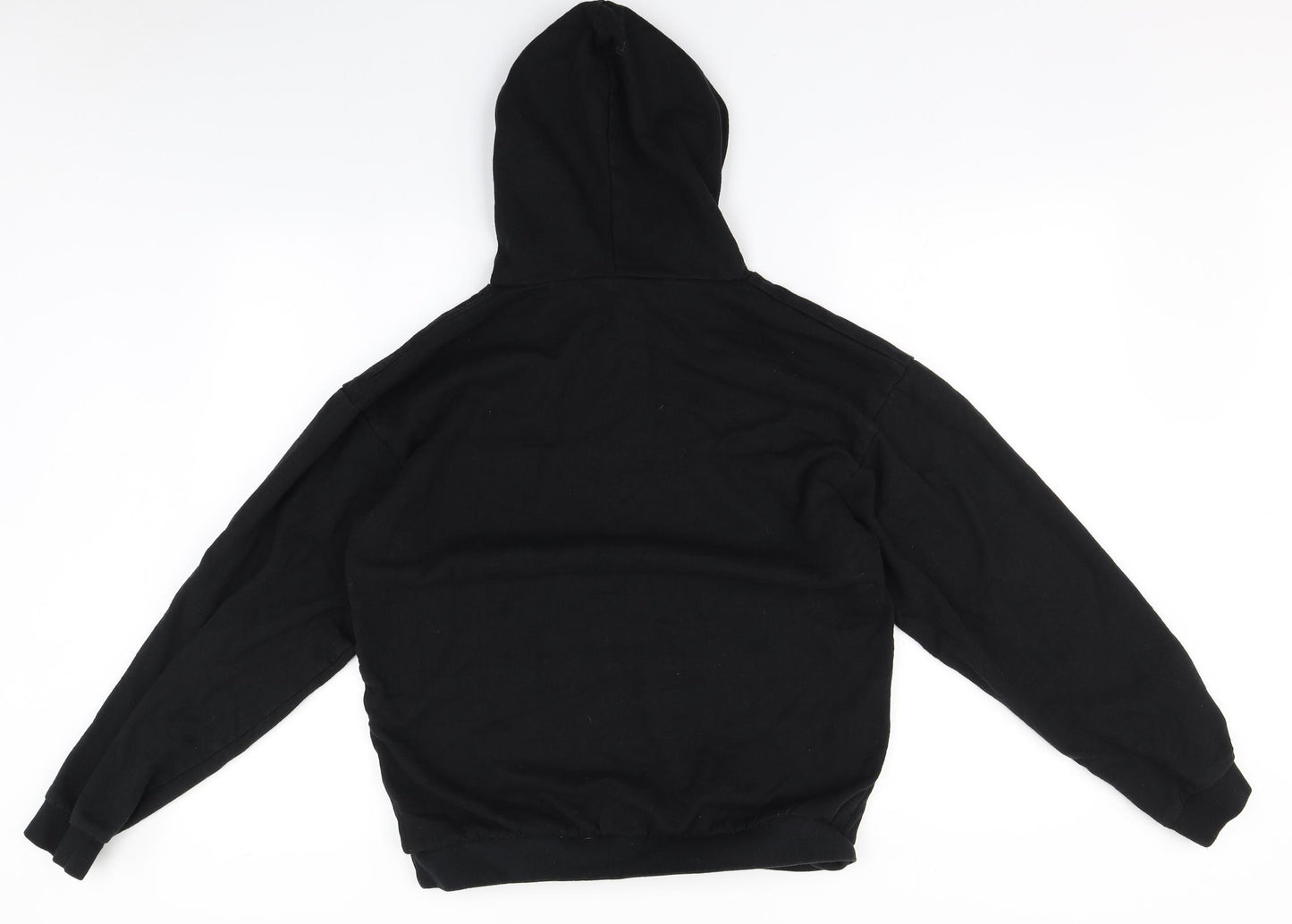 I SAW IT FIRST Mens Black  Cotton Pullover Hoodie Size M