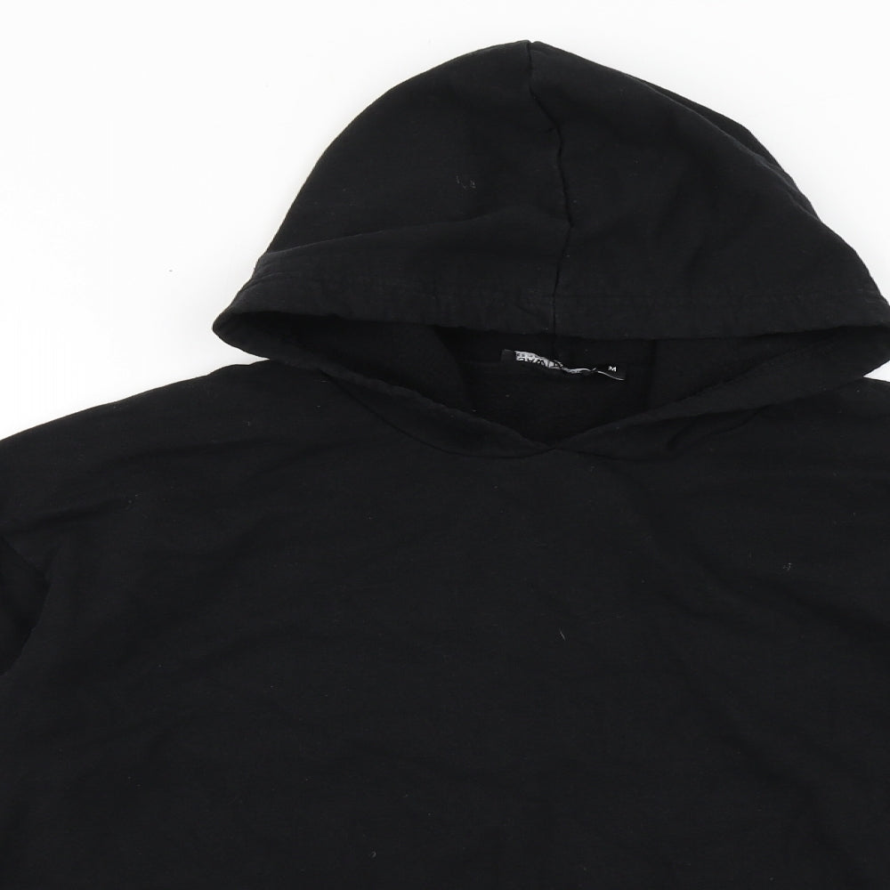 I SAW IT FIRST Mens Black  Cotton Pullover Hoodie Size M
