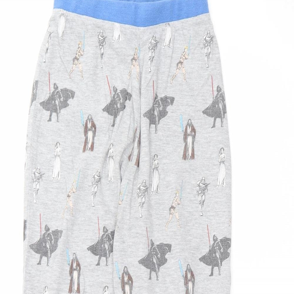 Star Wars Boys Grey  Cotton Sweatpants Trousers Size 7-8 Years  Regular