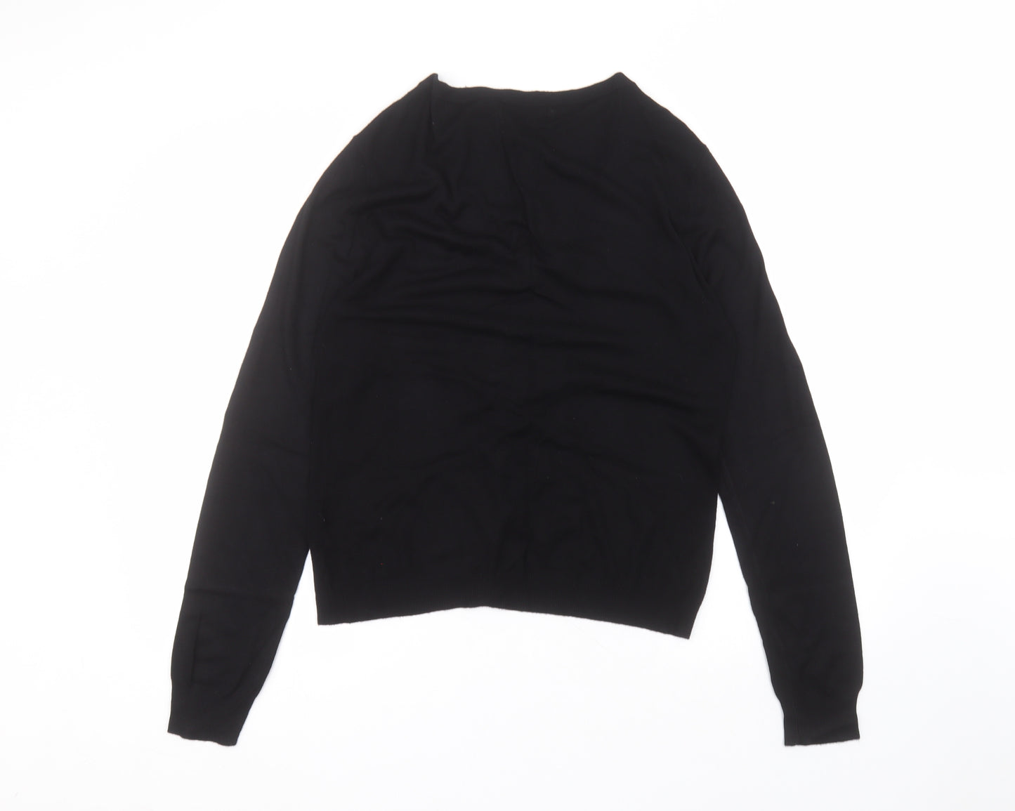 Atmosphere Womens Black Round Neck  Viscose Cardigan Jumper Size 14