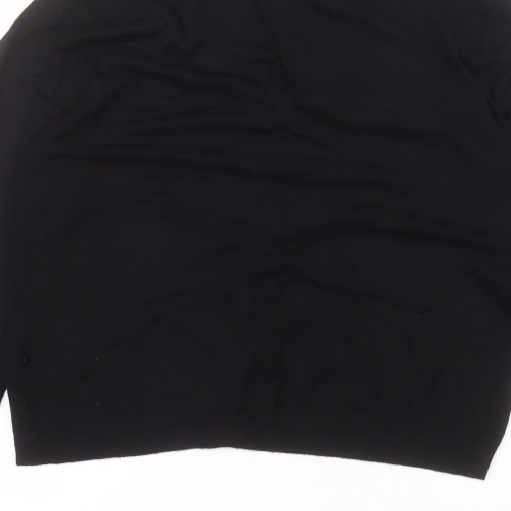 Atmosphere Womens Black Round Neck  Viscose Cardigan Jumper Size 14