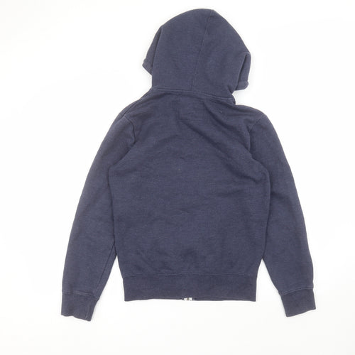 Nanny State Womens Blue  Cotton Full Zip Hoodie Size XS