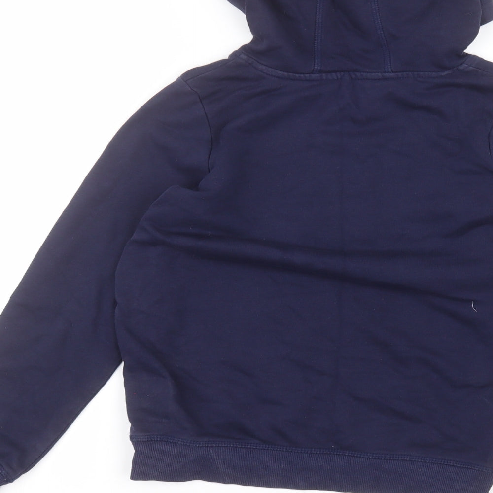George Girls Blue  Cotton Pullover Hoodie Size 10-11 Years