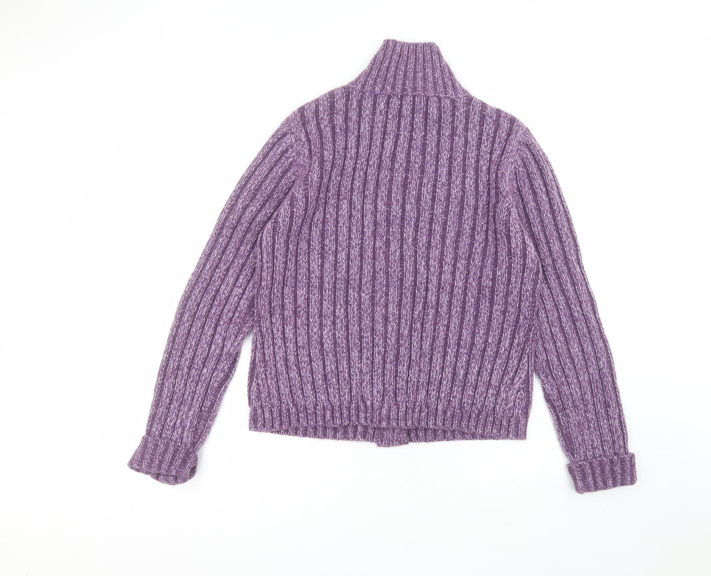 Per Una Womens Purple Round Neck  Acrylic Pullover Jumper Size L
