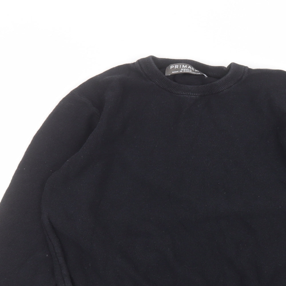 Primark Mens Blue  Cotton  T-Shirt Size S Round Neck