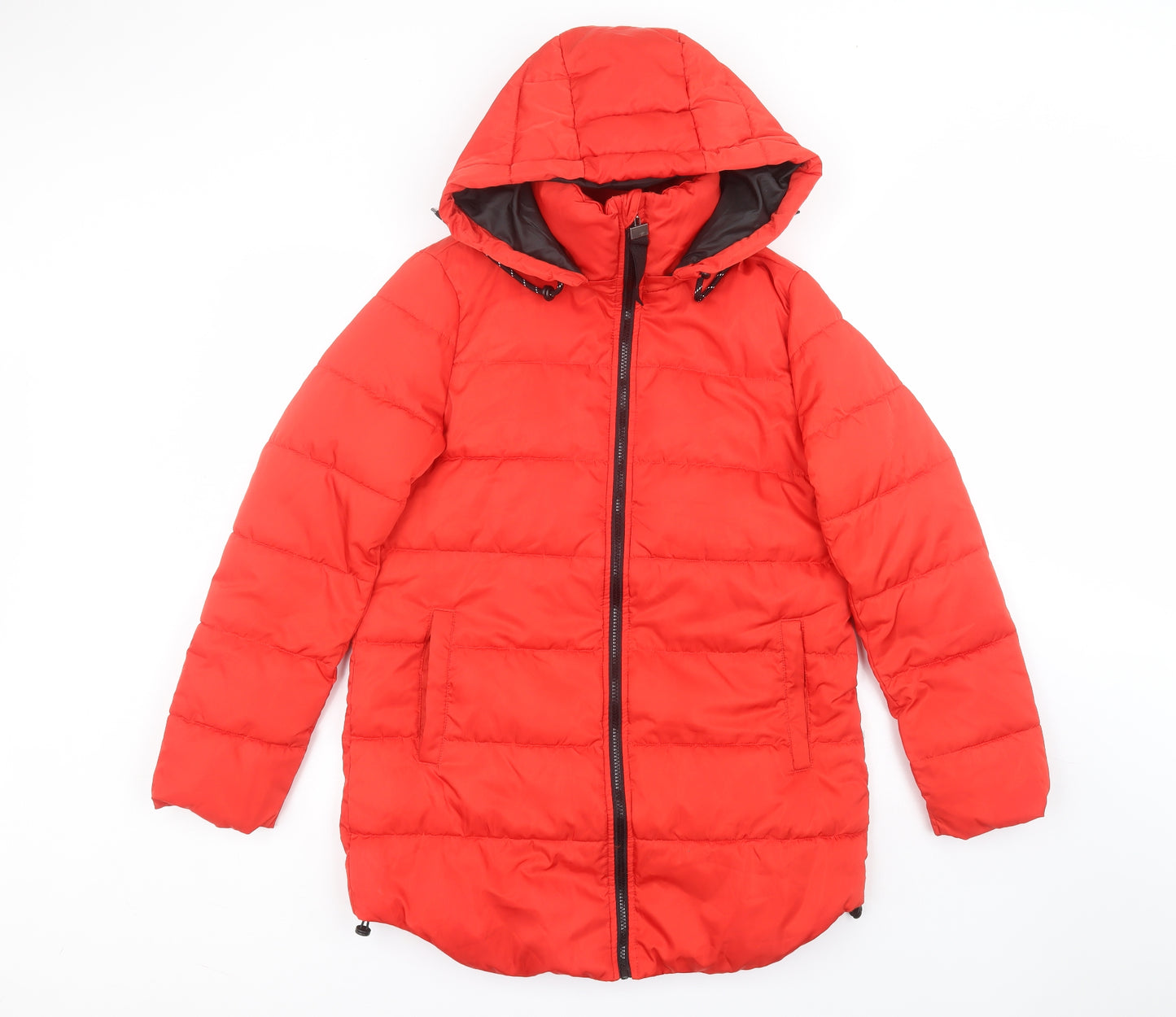 Primark Womens Red   Puffer Jacket Coat Size XS