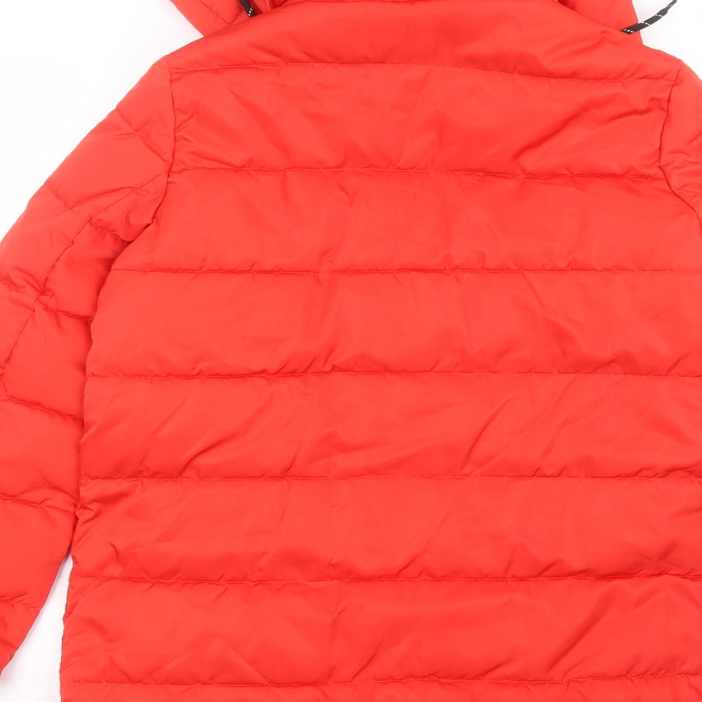 Primark Womens Red   Puffer Jacket Coat Size XS
