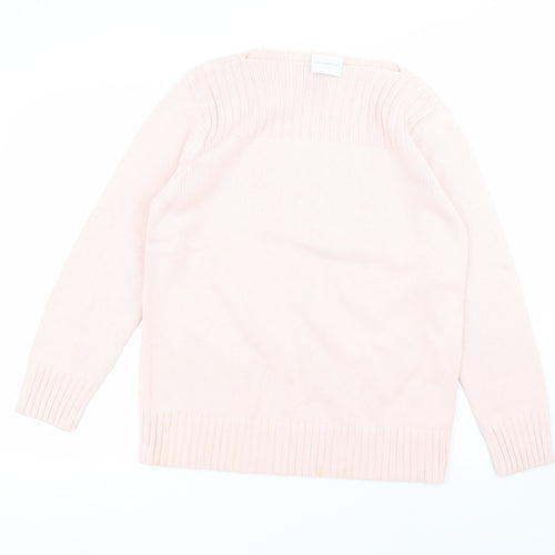 Liz Claiborne Womens Pink Round Neck  Acrylic Pullover Jumper Size M