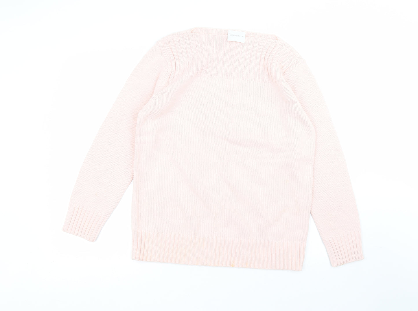 Liz Claiborne Womens Pink Round Neck  Acrylic Pullover Jumper Size M