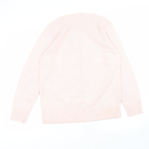 Liz Claiborne Womens Pink Round Neck  Acrylic Pullover Jumper Size M