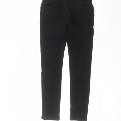 hlkodo Womens Black  Cotton Trousers  Size M L23 in Regular