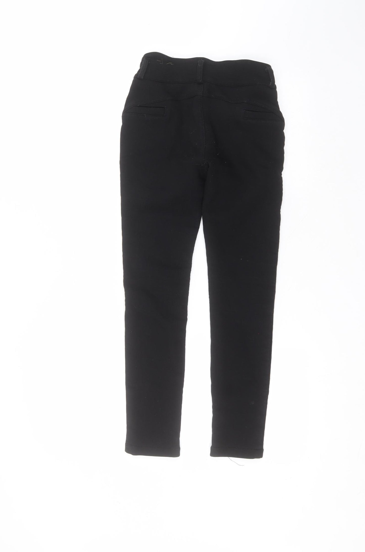 hlkodo Womens Black  Cotton Trousers  Size M L23 in Regular