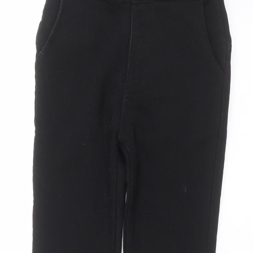 hlkodo Womens Black  Cotton Trousers  Size M L23 in Regular